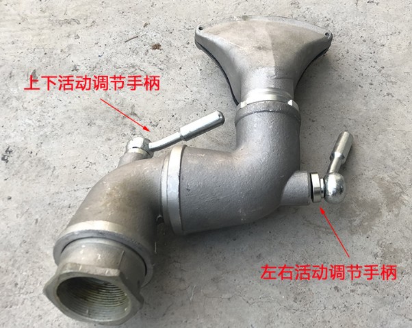 灑水車萬(wàn)向活動(dòng)三彎前沖加鴨嘴_灑水車配件