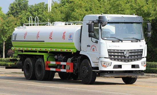 20方灑水車報價表及圖片_國六20方東風(fēng)專底D3L后雙橋綠化灑水車廠家價格